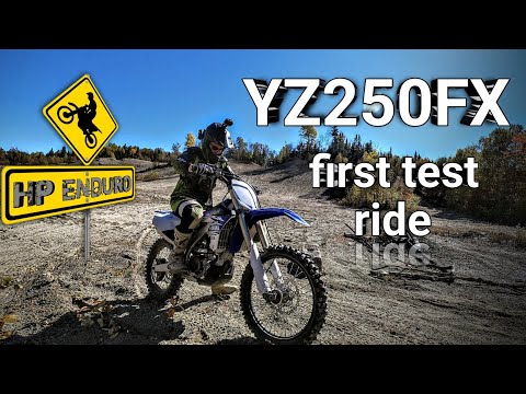 Yamaha YZ250fx first dirt bike test ride