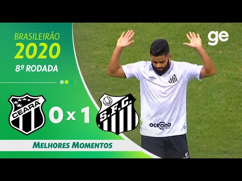 Gols e lances de Ceará x Santos