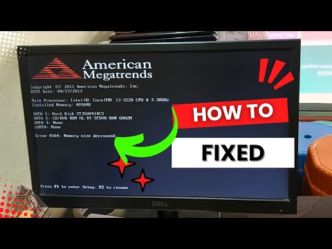 Error 0164, Memory size decreased – RAM issue on Windows computer - Fixed