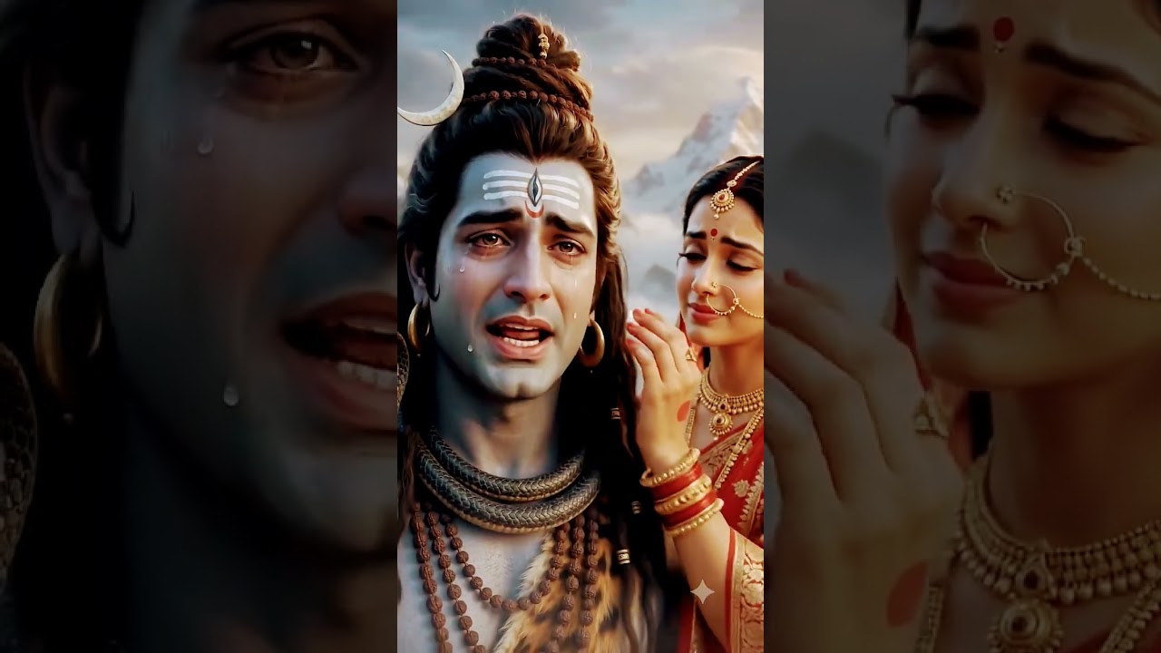भगवान शिव की आँखों में आँसू 😢💔 आखिर क्यों? 🕉️🙏 | Har Har Mahadev | #shorts
