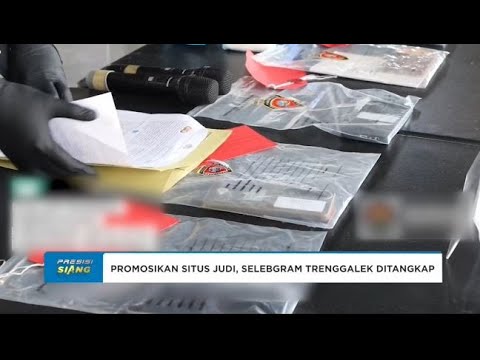 POLRES TRENGGALEK TANGKAP SELEBGRAM KARENA PROMOSI JUDI DARING