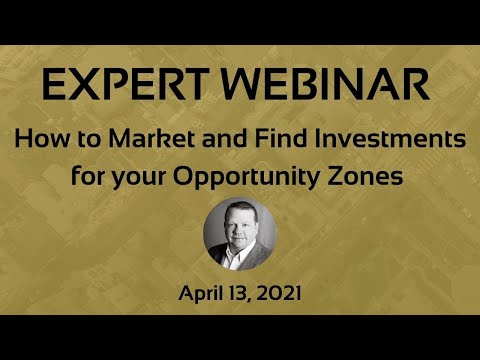 How to Market and Find Investments on Your OZ Webinar