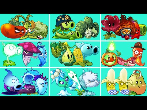 Team (Pyre Vine+Jackolantern+Jalapeno) Vs 08 Team Plant Max Level - Who Will Win? - PvZ 2 Team Plant