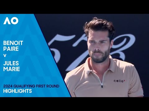Benoit Paire v Jules Marie Highlights | Australian Open 2024 Qualifying First Round