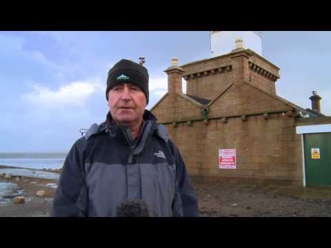 Blacksod point lighthouse, Storm January 2014