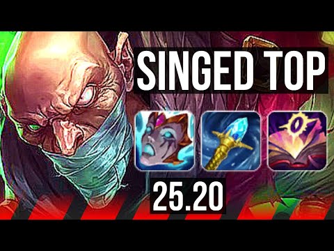SINGED vs GAREN (TOP) | Rank 9 Singed | EUW Master | 25.20