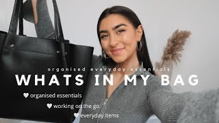 what's in my bag 2022 🤍 | organised everyday essentials for work & life | irida