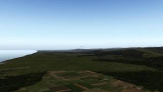 preview picture of video 'X-Plane 10 - From Cape Blanco State to Bandon State Airport'