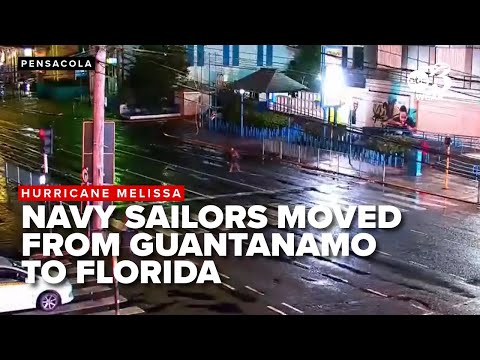 Nearly 1,000 staff from Naval Station Guantanamo arrive in Pensacola due to Hurricane Melissa