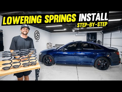 Audi 034 Motorsport Lowering Spring Install (B9 S4/S5)