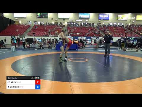 2018 Marine Corps US Open/Senior Men's Freestyle 74 Con Semis - Evan Wick (TMWC-UW) Vs. Jake Suefl