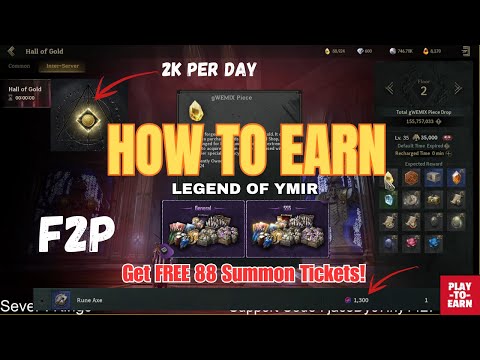 Legend of Ymir – How to Earn 2K per Day + Get FREE 88 Summon Tickets!