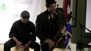 pianist Jose Negroni and saxophonist Bobby Ramirez perform Delirio