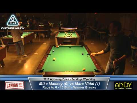 Mike Massey vs Marc Vidal- 2016 Wyoming Open 10 Ball