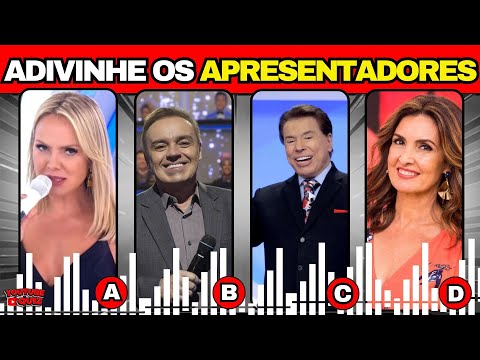 ? QUIZ APRESENTADORES FAMOSOS: Adivinhe 20 Ícones da TV Brasileira! ???