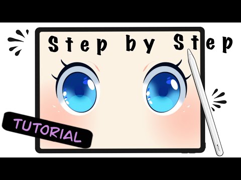 You Can Draw This Eyes Girl Character in PROCREATE - Step by Step Procreate Tutorial