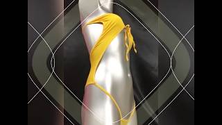 komanakomi 水着 モノキニ つなぎビキニ 黄色