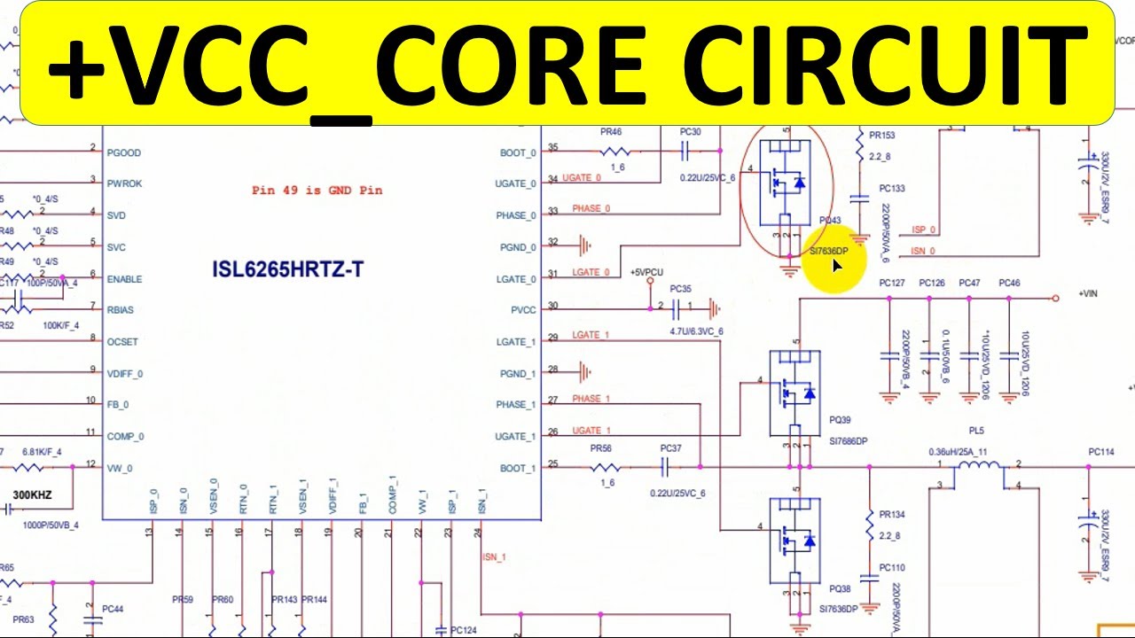 CPU VCC_CORE System Power Circuit - Computer Schematics
