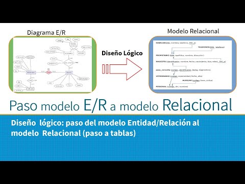 Diseño lógico. Paso del modelo ER al Relacional. Veterinaria