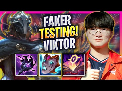 FAKER TESTING VIKTOR IN KOREA SOLOQ! - T1 Faker Plays Viktor MID vs Sylas! | Season 2025