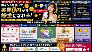 【知らないと損】1ポイントを「株」に変えて増やす！賢く資産を築くための少額投資ロードマップ