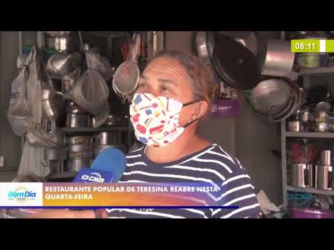 Restaurante Popular de Teresina reabre nesta quarta feira 26 08 20