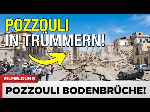 VOR EINER MINUTE: Bodenrisse in Pozzuoli mit direkter Vesuv-Verbindung  drohen Dampfexplosionen?