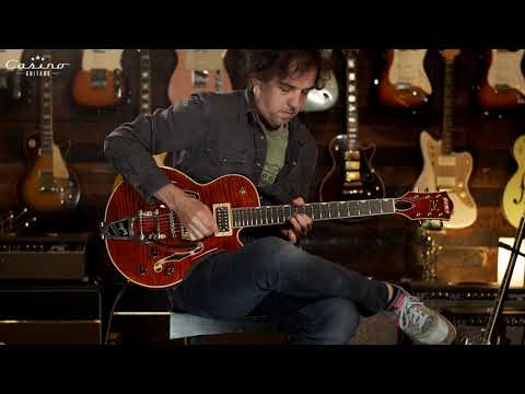 Gretsch G6659T-BBNFM Players Edition Brodkaster Jr. 2022 Bourban Stain image 18
