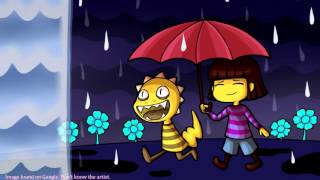 10 HOURS of Waterfall by Toby Fox - Undertale + Rainy Mood