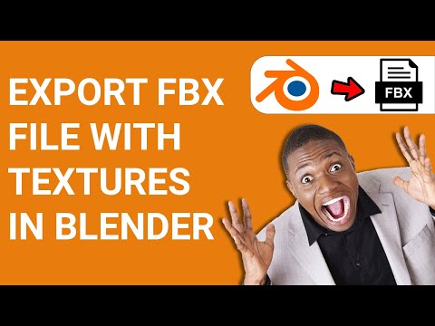 How to export FBX with textures Blender