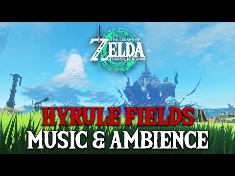 Relaxing Hyrule Fields | Zelda Tears of the Kingdom Music and Ambience