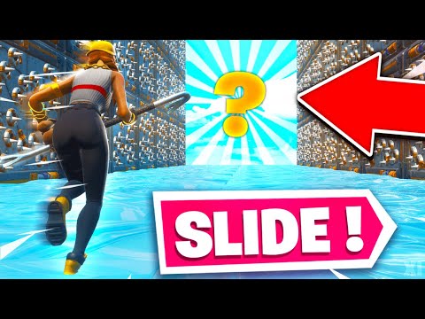 JE DÉCOUVRE CE NOUVEAU SLIDE RUN de LA MORT sur Fortnite Créatif ! Video