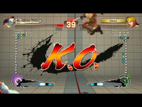 brokkenG (Claw) vs Michael Tan (Ken) - SSF4 Arcade Edition Xbox Live Ranked Match