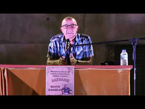 Presentación de la novela Barbarie en Vitigudino por su autor Benito González 