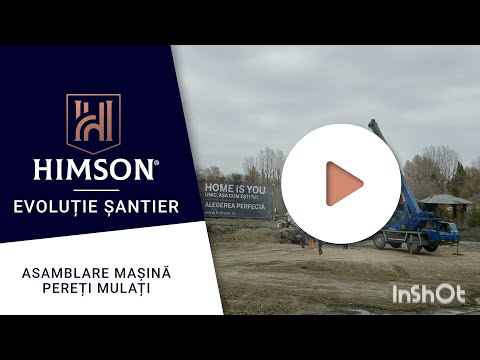 Himson | Apartamente noi Iași - Stadiu Lucrări - Asamblare mașină pereți mulați