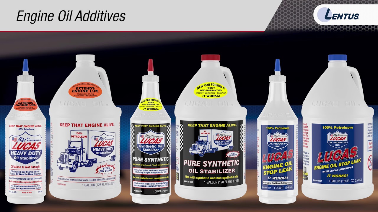 Lentus Training   Engine Oil Additives
