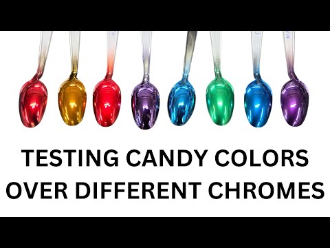 Testing Candy Colors Of Different Chrome Paint