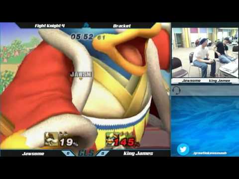 Fight Knight 4 Project M Singles - Jawsome (Bowser) vs. King James (Dedede)