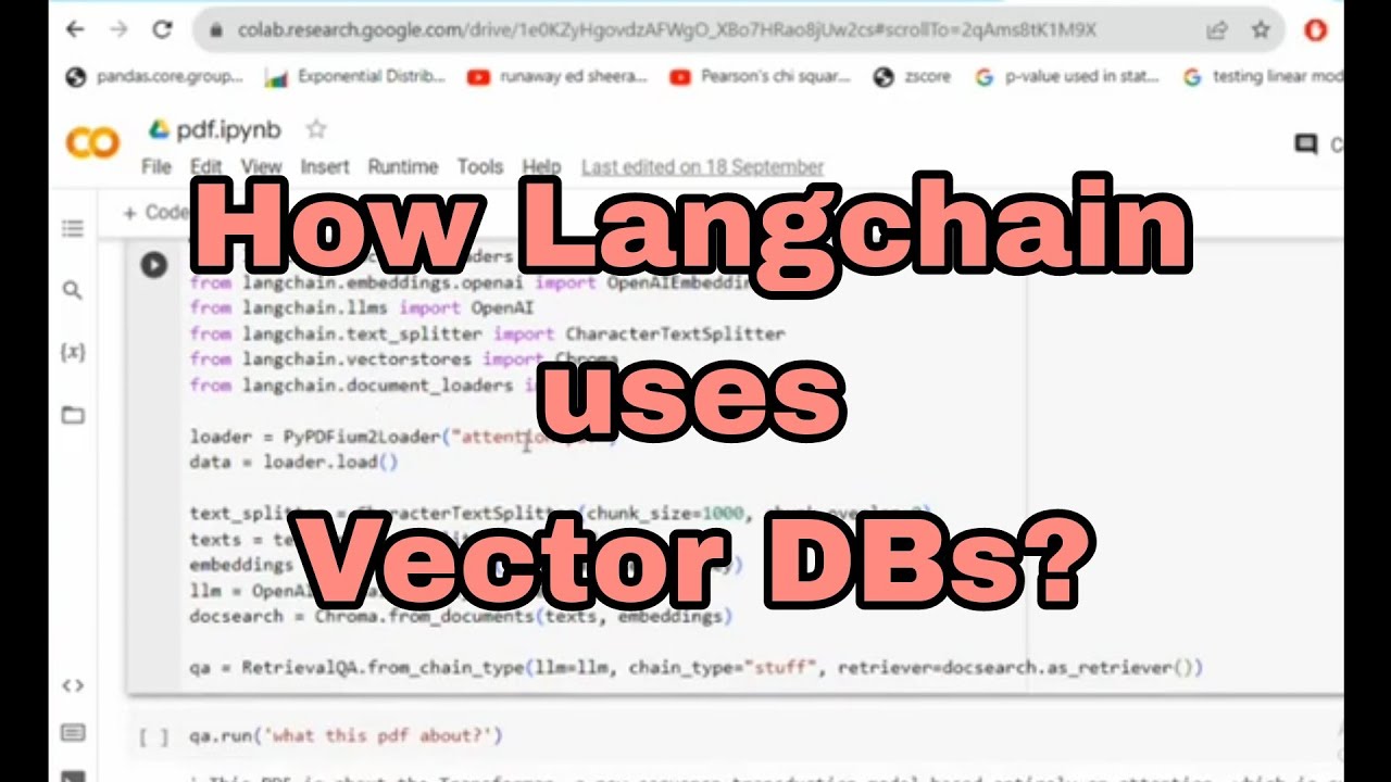 How does Langchain use Vector DBs? with example