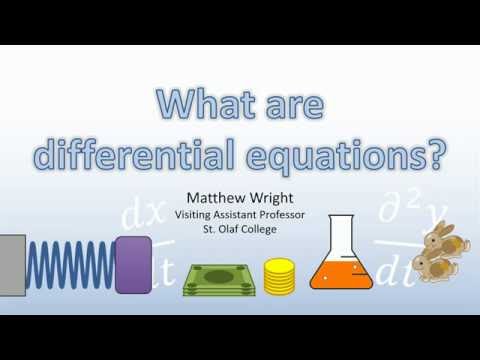 What are differential equations?