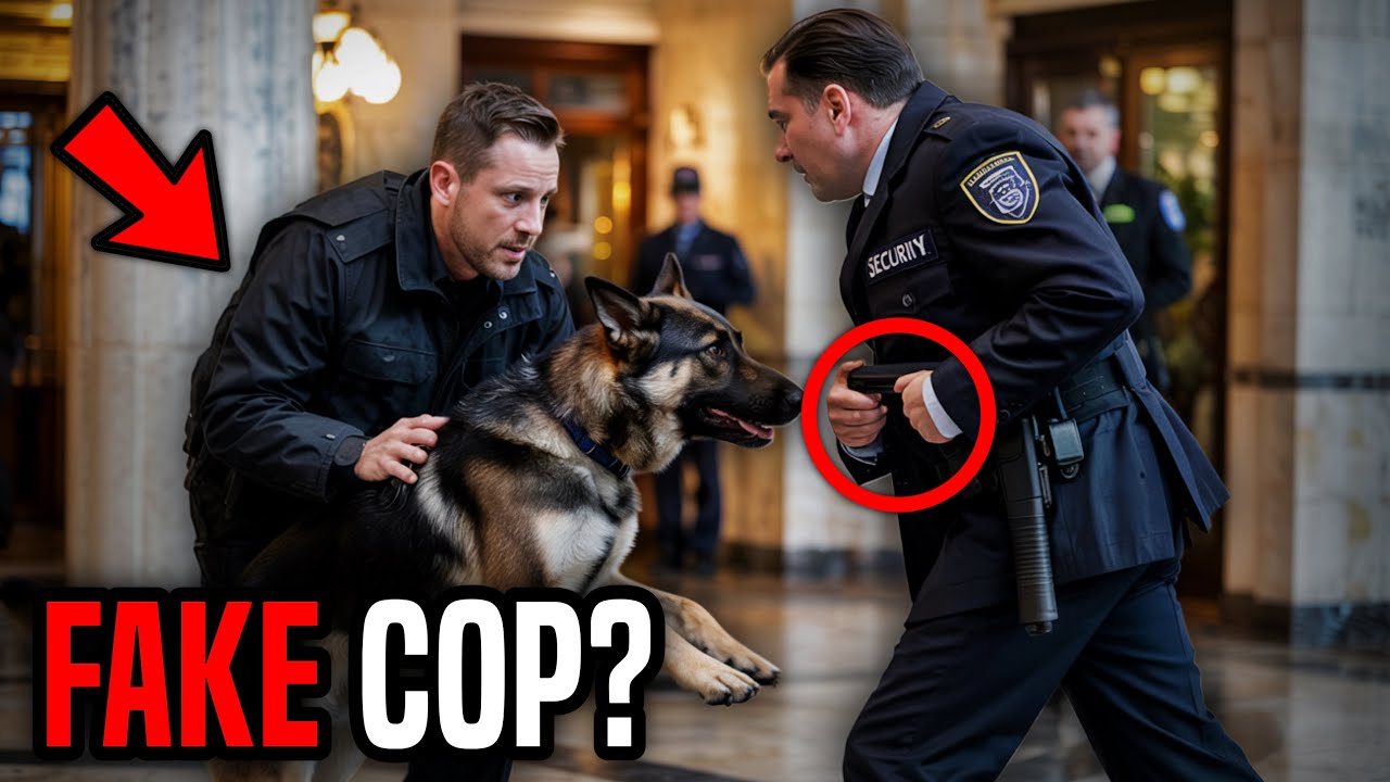 Police Dog Barked at a Fellow Officer During Inspection—When They Checked His ID, The Room