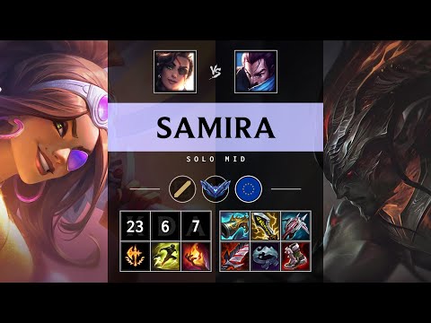 Samira Mid vs Yasuo: Triple Kill, Legendary - EUW Diamond Patch 25.S1.1