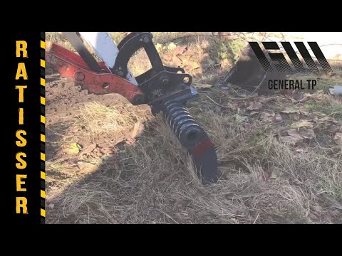 Râteau forestier Série BC - 4 modèles de 665 à 1980 mm - Compatible pelles et mini-pelles de 0,7 à 7 tonnes - Dents resserrées - GHEDINI ATTACHMENTS_7