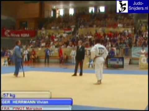 Judo 2009 Koper: Herrmann (GER) - Pinot (FRA) [-57kg].