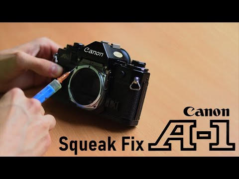 Canon A-1 Series - Shutter Squeak/Asthma Fix Demo - 2020, Read Description