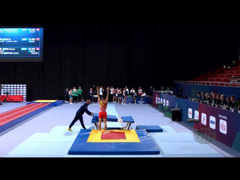 MARTINEZ Andres (ESP) M - 2022 Trampoline Worlds, Sofia (BUL) - Q Double Mini Exercise 1