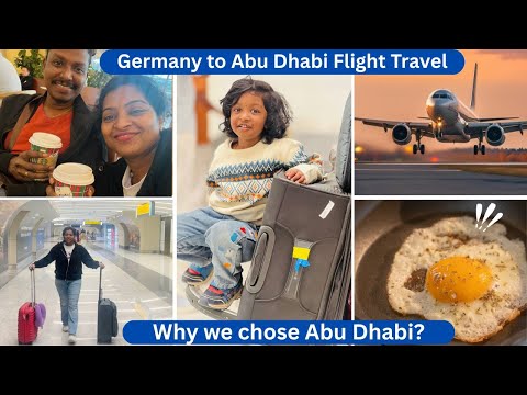 ✈️Germany to Abu dhabi Flight la போலாமா?😍 Etihad Airlines Experience and Food 😇 Tamil Vlog❤️