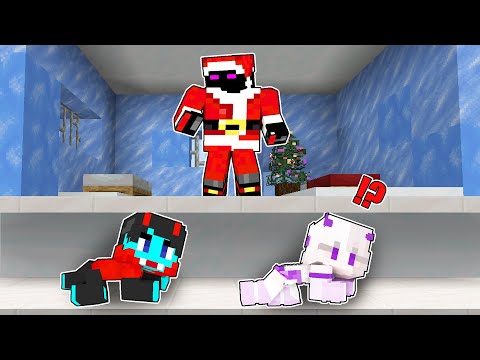 Escape Evil Santa in Minecraft!