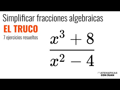 TRUCO PARA SIMPLIFICAR FRACCIONES ALGEBRAICAS. Álgebra Básica