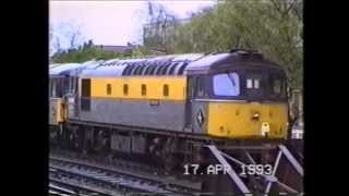 preview picture of video 'Trains In The 1990's  Alton, Woking & Basingstoke, 17th April 1993'